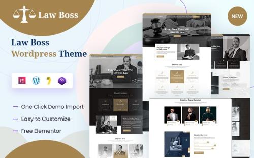 Lawboss - Law, Lawyer & Attorney WordPress Theme theme free